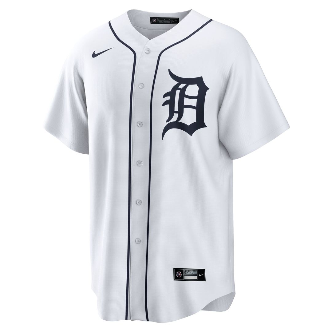 Detroit Tigers Nike Kerry Carpenter Home Replica Baseball Jersey - White