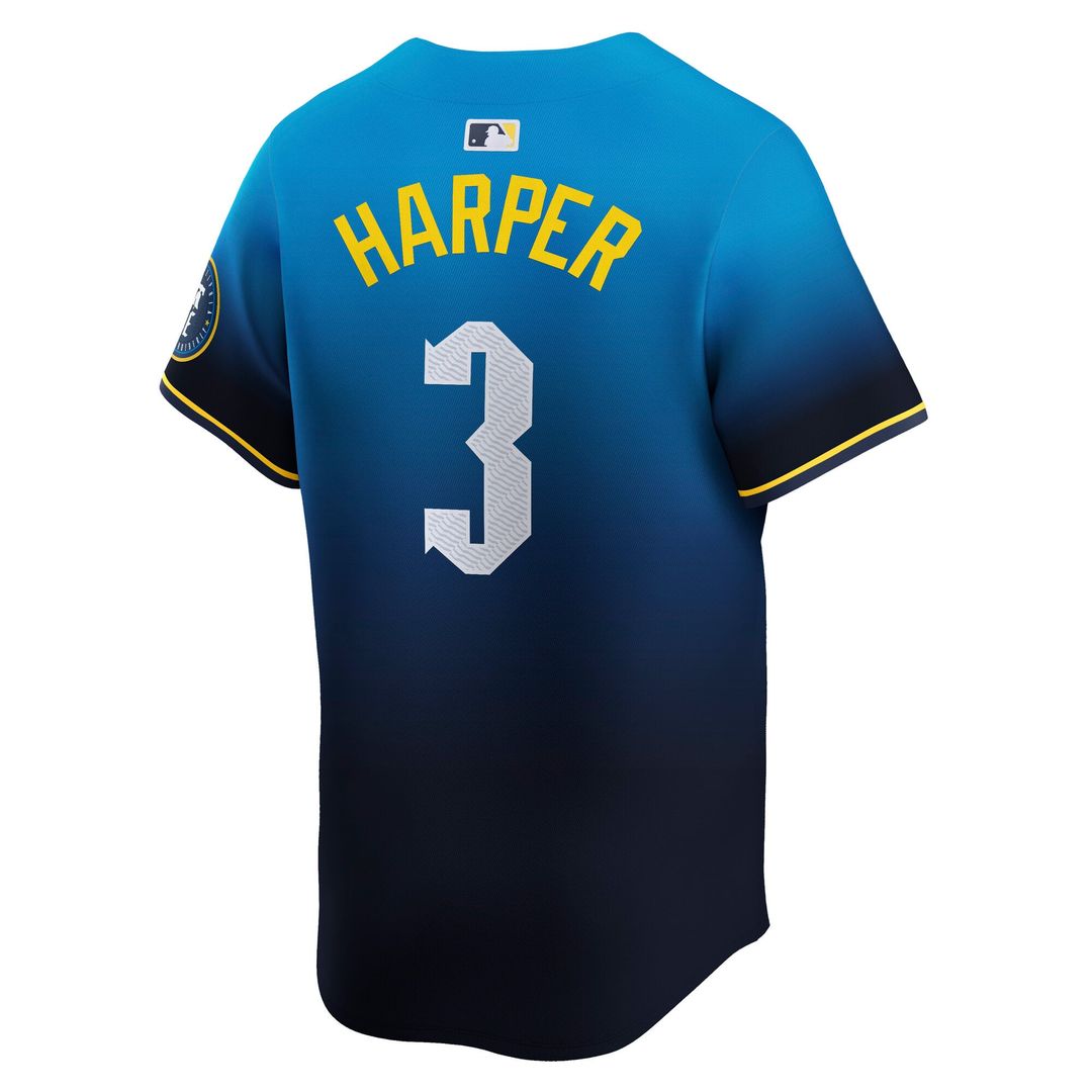 Philadelphia Phillies Nike Bryce Harper City Connect Limited Baseball Jersey - Blue