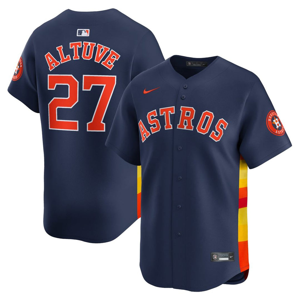 Houston Astros Nike Jose Altuve Alternate Limited Baseball Jersey - Navy