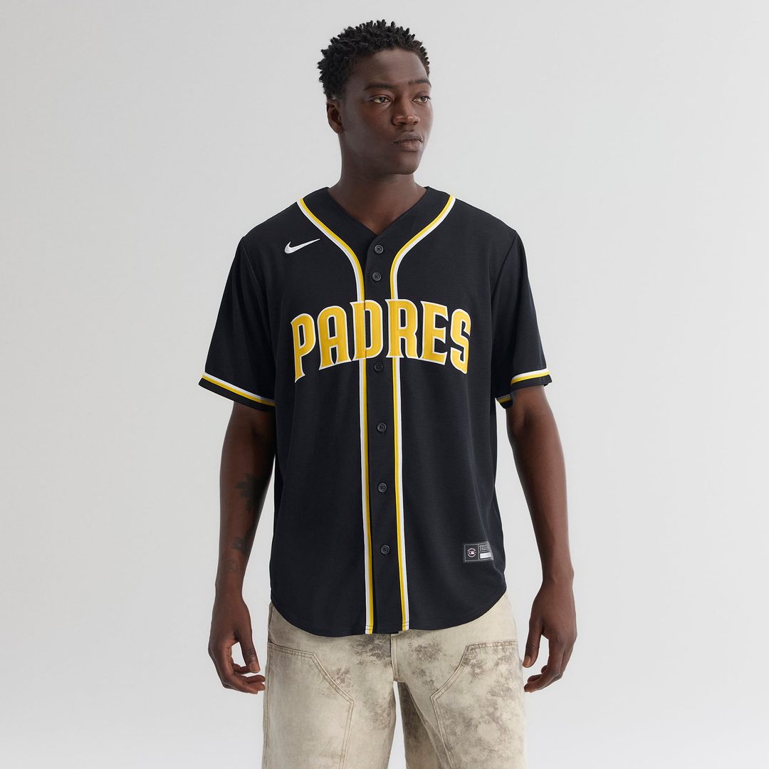 San Diego Padres Nike Jackson Merrill Fashion Replica Black Out Baseball Jersey