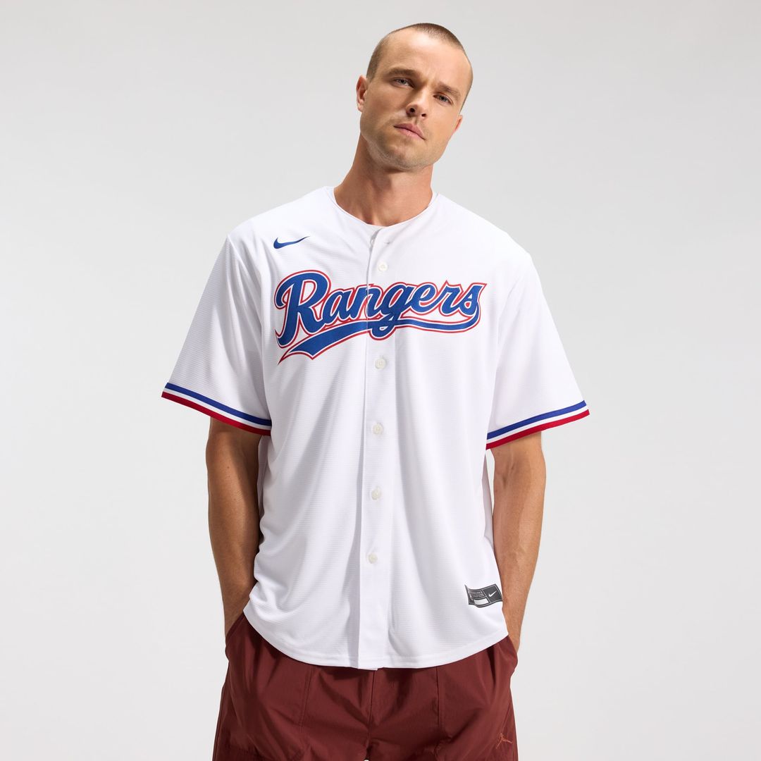 Texas Rangers Nike Home Replica Team Baseball Jersey - White