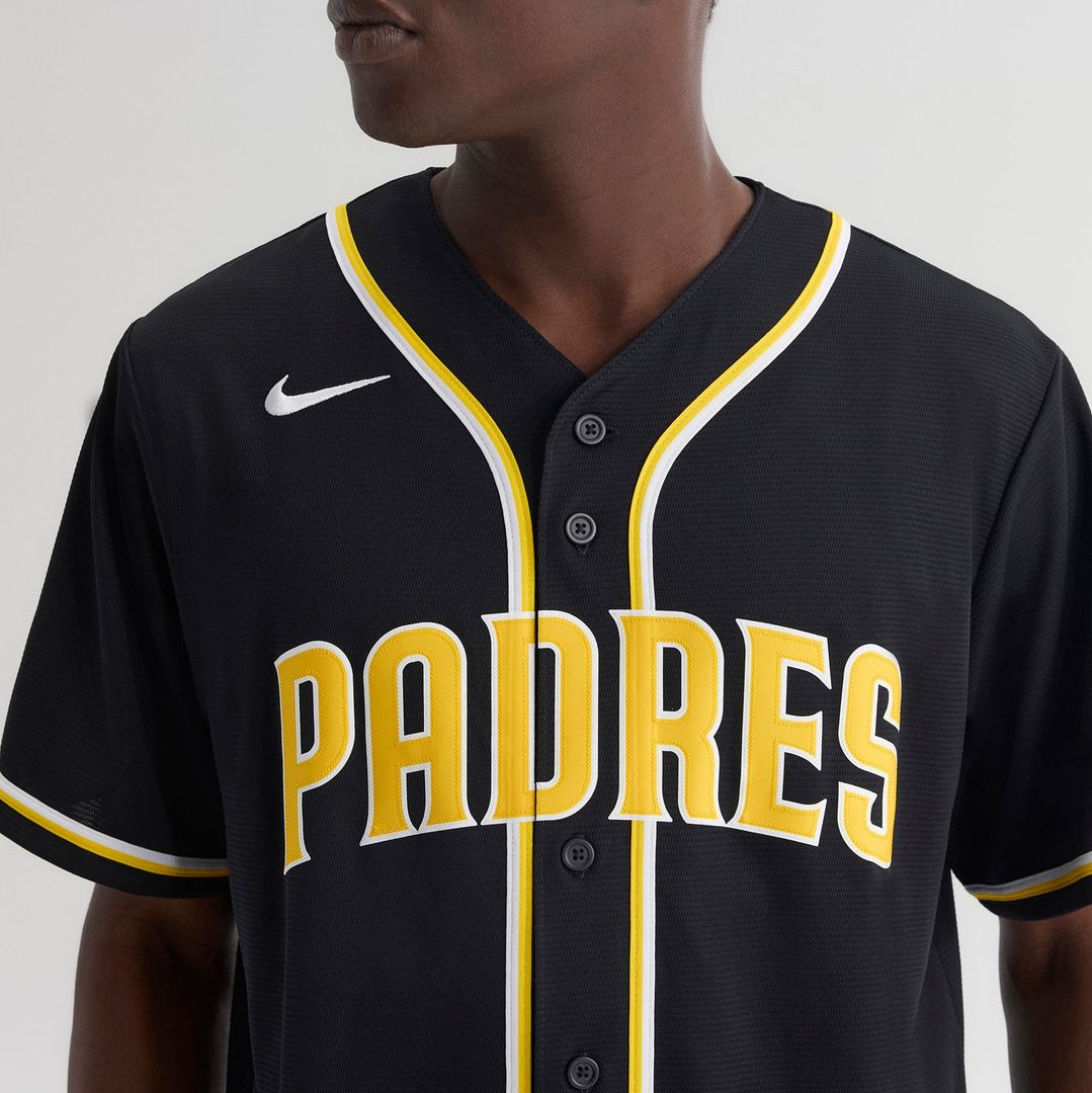 San Diego Padres Nike Jackson Merrill Fashion Replica Black Out Baseball Jersey