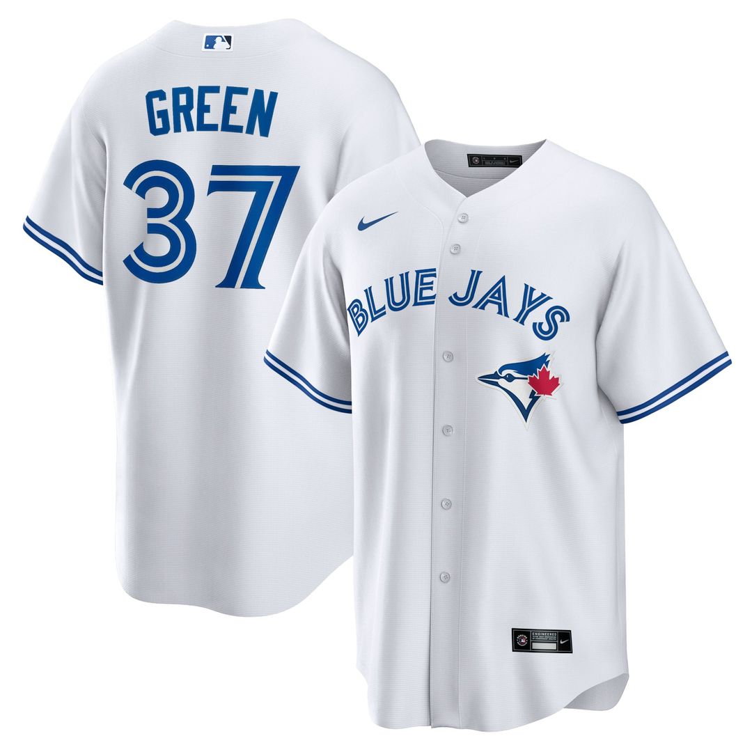 Toronto Blue Jays Nike Chad Green Home Replica Baseball Jersey - White