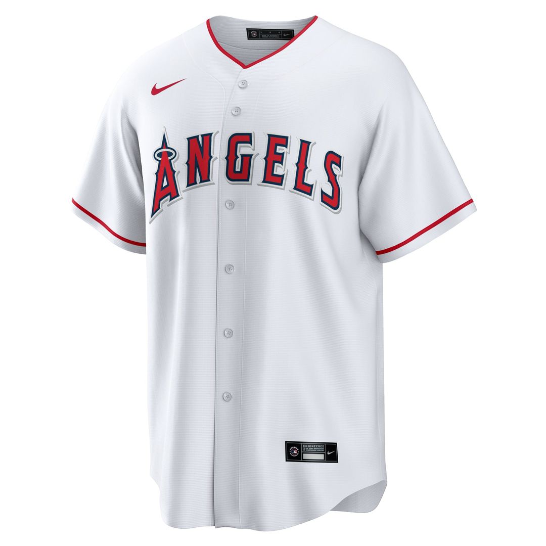 Los Angeles Angels Nike #1 Dad Home Replica Baseball Jersey - White