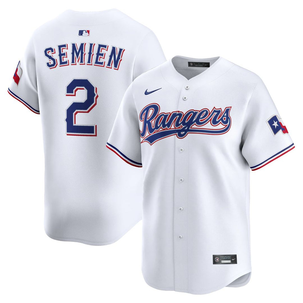 Texas Rangers Nike Marcus Semien Home Limited Baseball Jersey - White