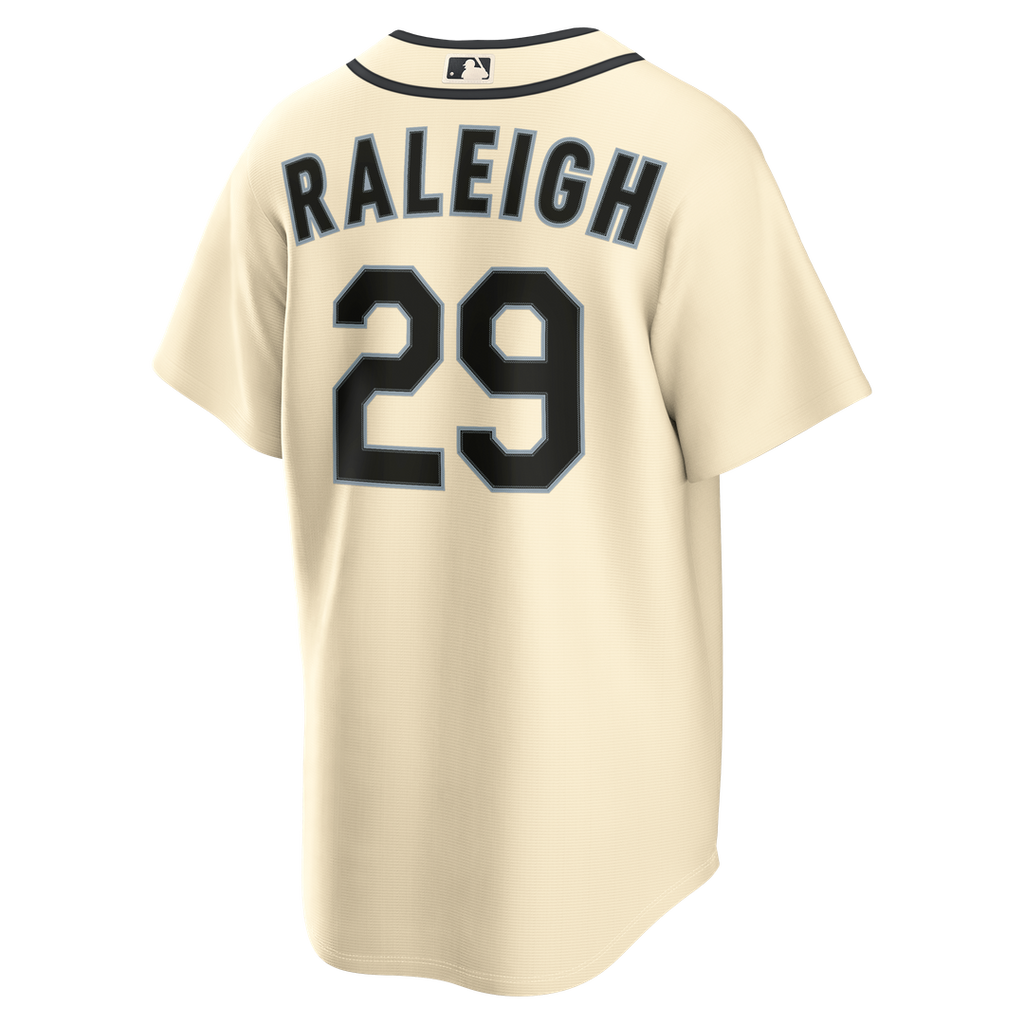 Seattle Mariners Nike Cal Raleigh Alternate Replica Baseball Jersey - Cream