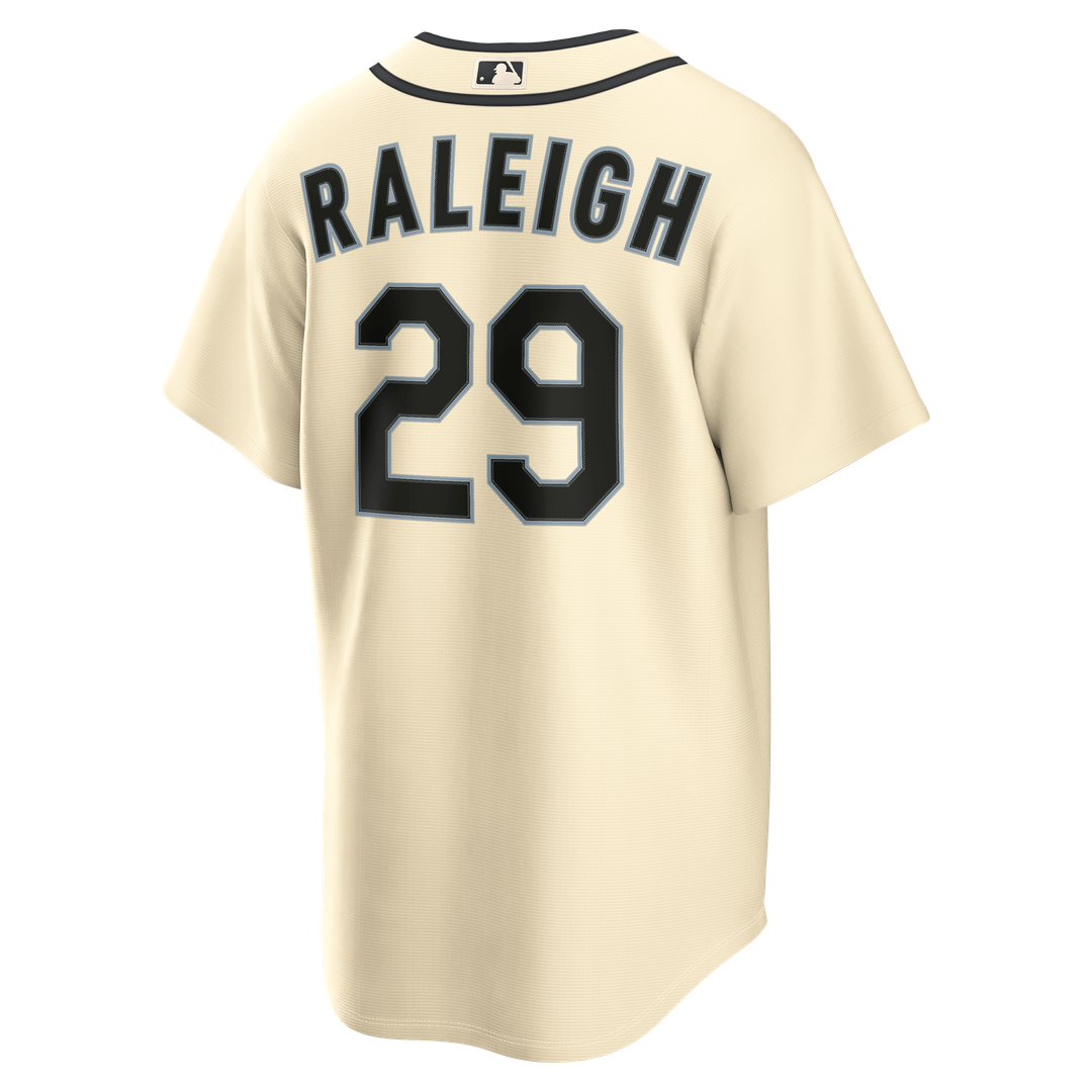 Seattle Mariners Nike Cal Raleigh Alternate Replica Baseball Jersey - Cream