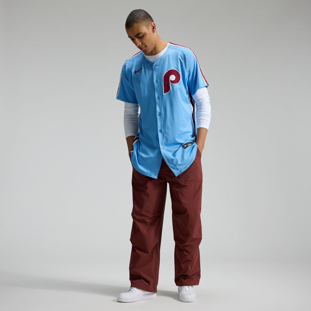 Philadelphia Phillies Nike Alternate Elite Baseball Jersey - Light Blue