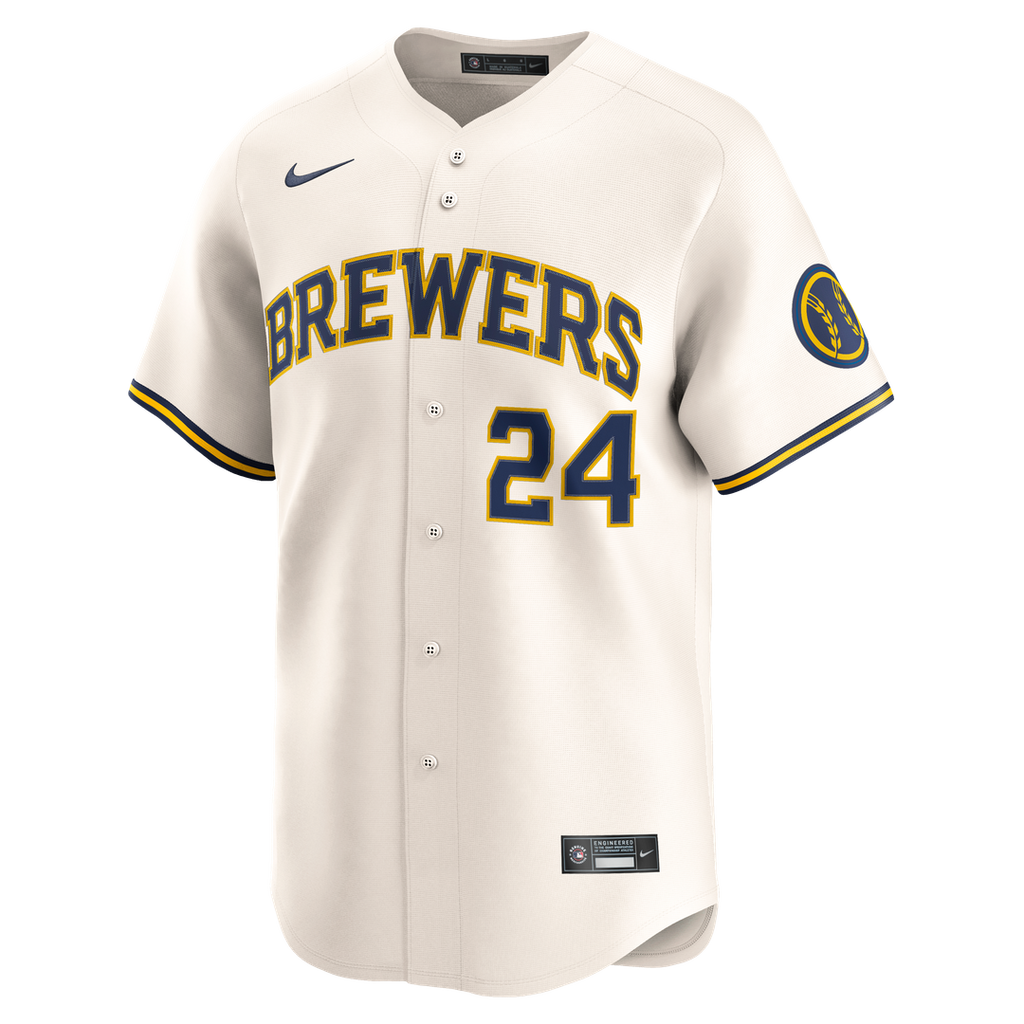 Milwaukee Brewers Nike William Contreras Home Limited Baseball Jersey - Cream