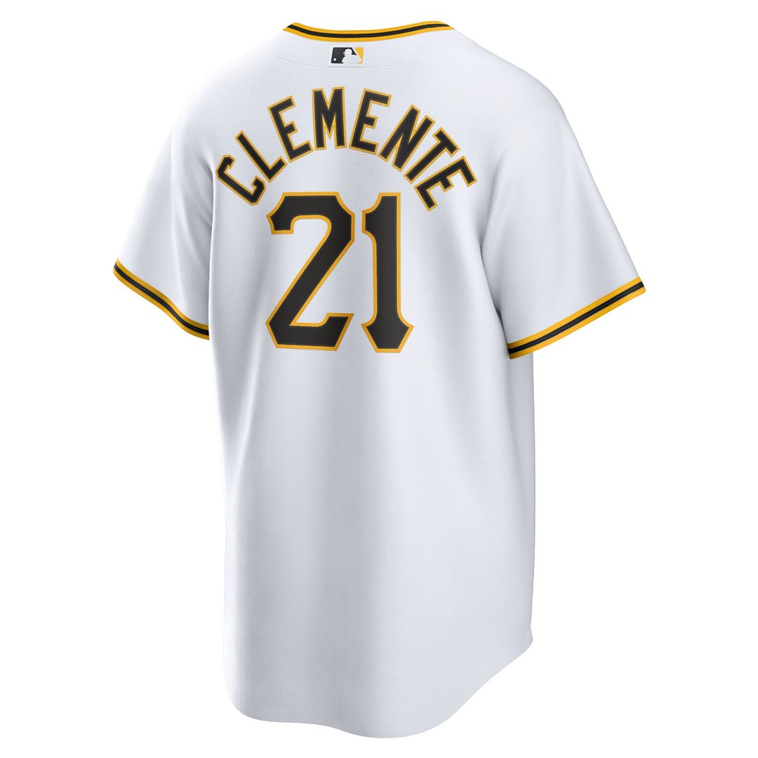Pittsburgh Pirates Nike Roberto Clemente Home Replica Player Name Baseball Jersey - White