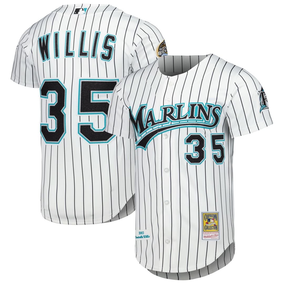 Florida Marlins Mitchell & Ness Dontrelle Willis Cooperstown Collection Authentic Baseball Jersey - White