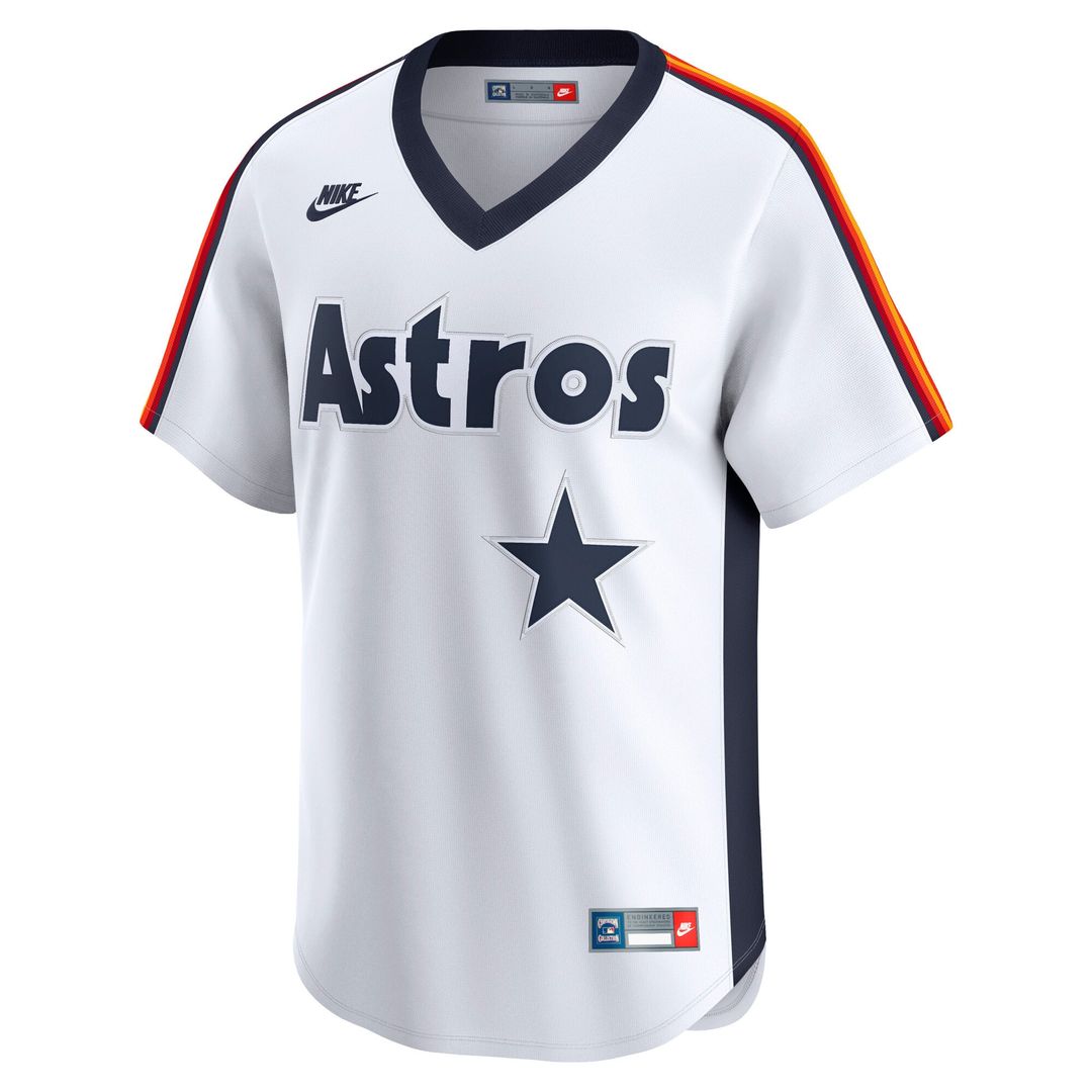 Houston Astros Nike Cooperstown Collection Limited Baseball Jersey - White