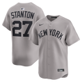 New York Yankees Nike Giancarlo Stanton Road Limited Baseball Jersey - Gray