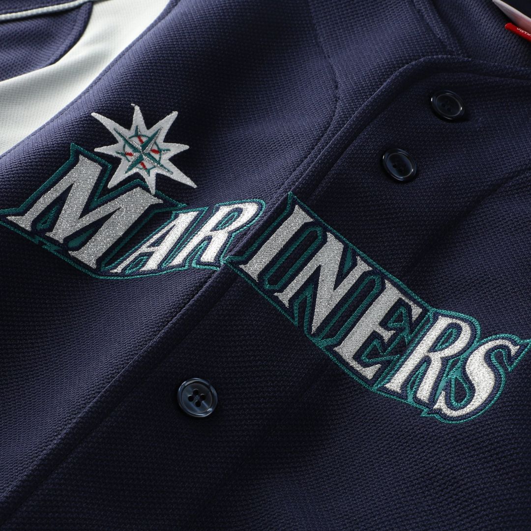 Seattle Mariners Mitchell & Ness Ichiro Suzuki Cooperstown Collection Batting Practice Baseball Jersey - Navy