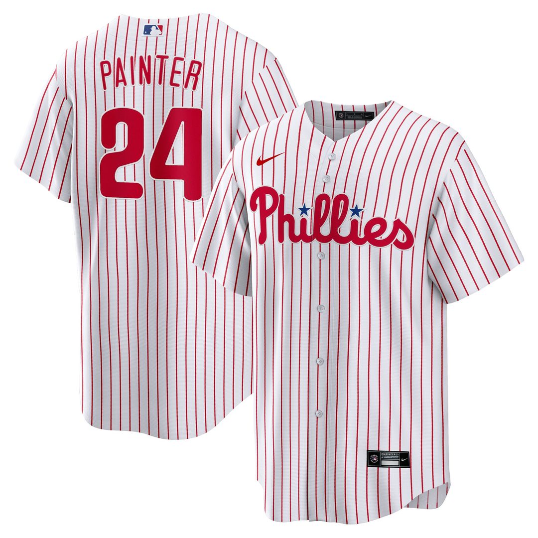 Philadelphia Phillies Nike Andrew Painter Home Replica Baseball Jersey - White