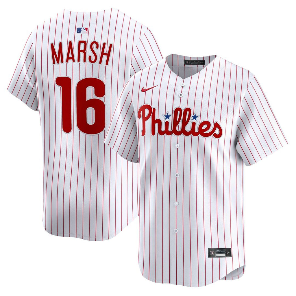 Philadelphia Phillies Nike Brandon Marsh Home Limited Baseball Jersey - White