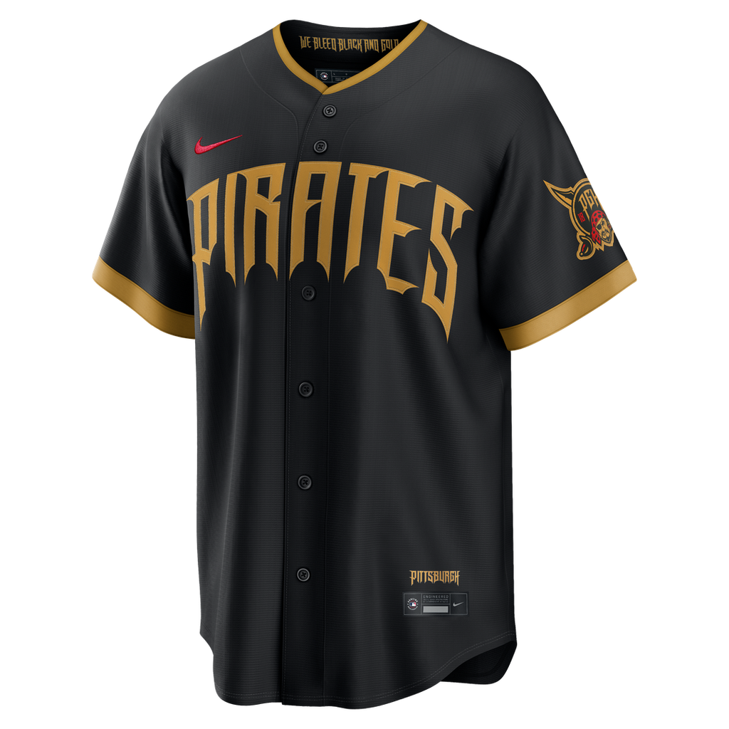 Pittsburgh Pirates Nike Konnor Griffin 2026 City Connect Stadium Baseball Jersey - Black