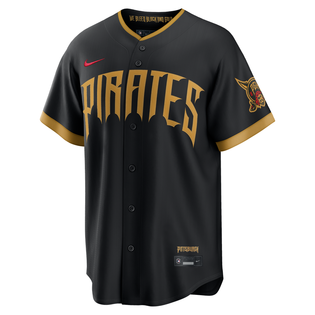 Pittsburgh Pirates Nike Konnor Griffin 2026 City Connect Stadium Baseball Jersey - Black
