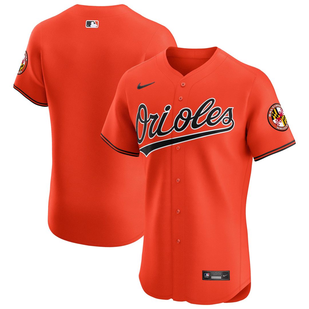Baltimore Orioles Nike Alternate Vapor Premier Elite Patch Baseball Jersey - Orange