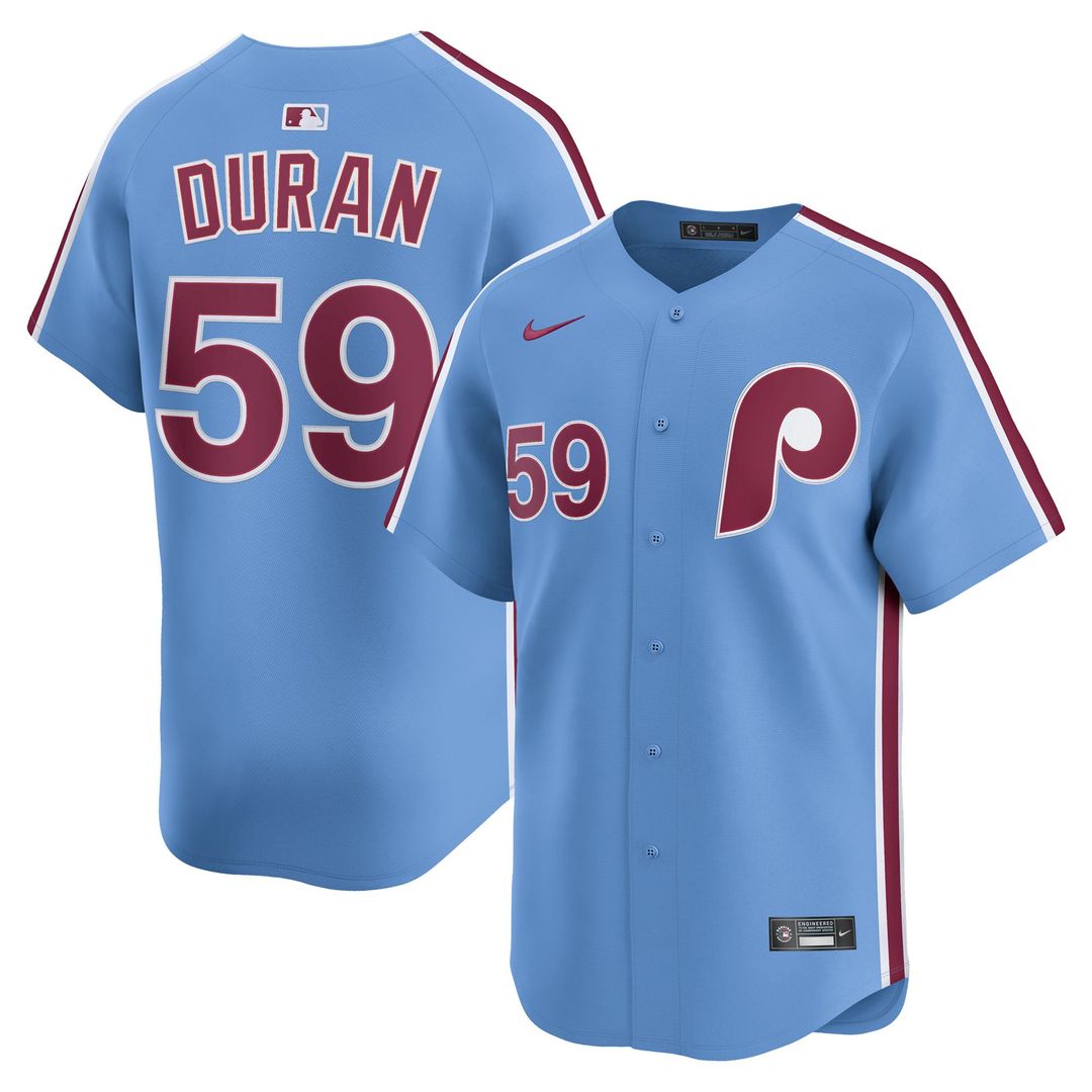 Philadelphia Phillies Nike Jhoan Duran Home Limited Baseball Jersey - White