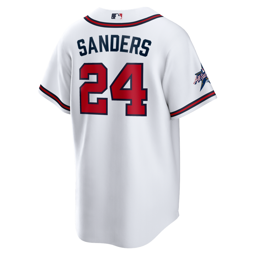 Atlanta Braves Nike Deion Sanders Home Retired Player Replica Baseball Jersey - White