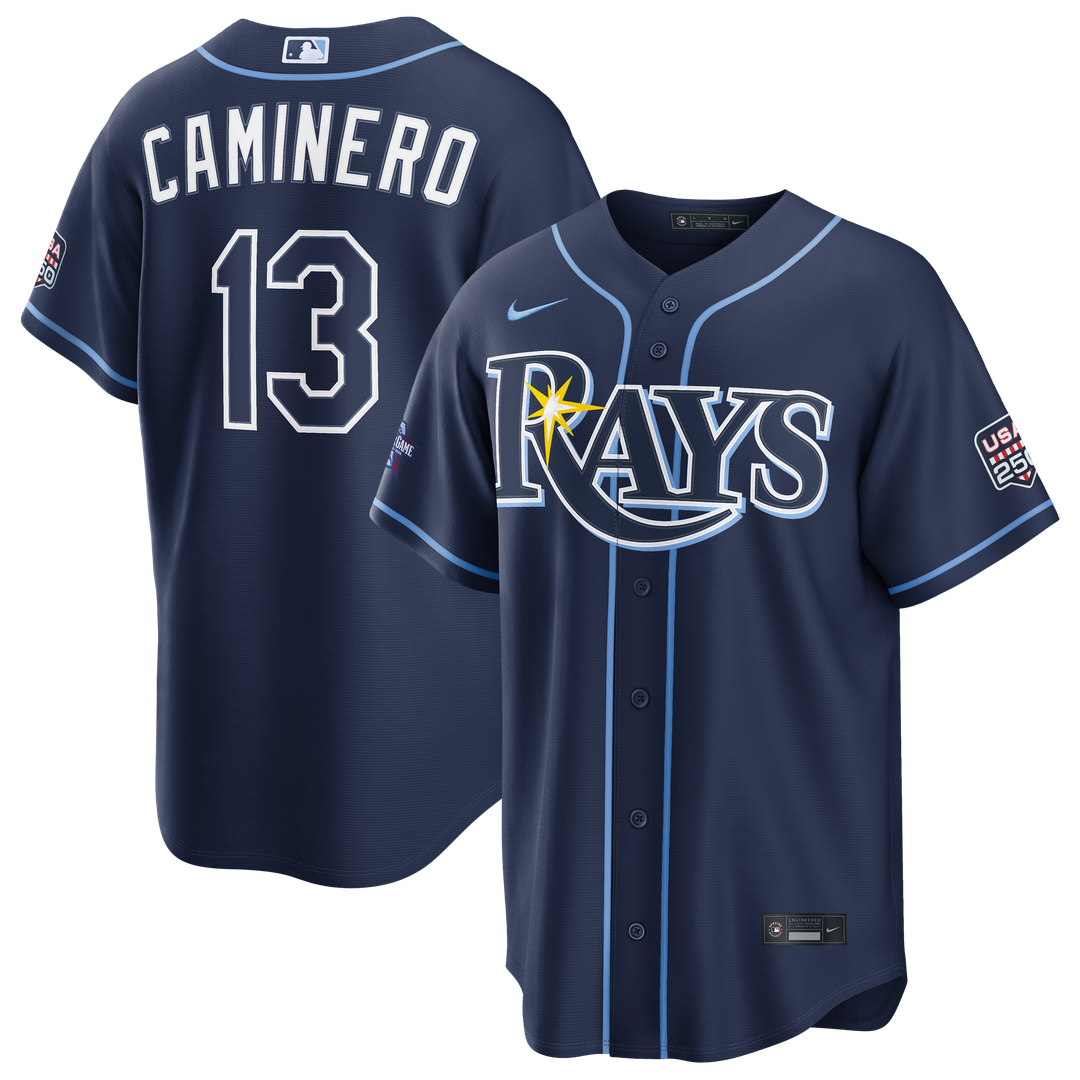 Tampa Bay Rays Nike 2026 All-Star Game Junior Caminero Replica Baseball Jersey - Navy