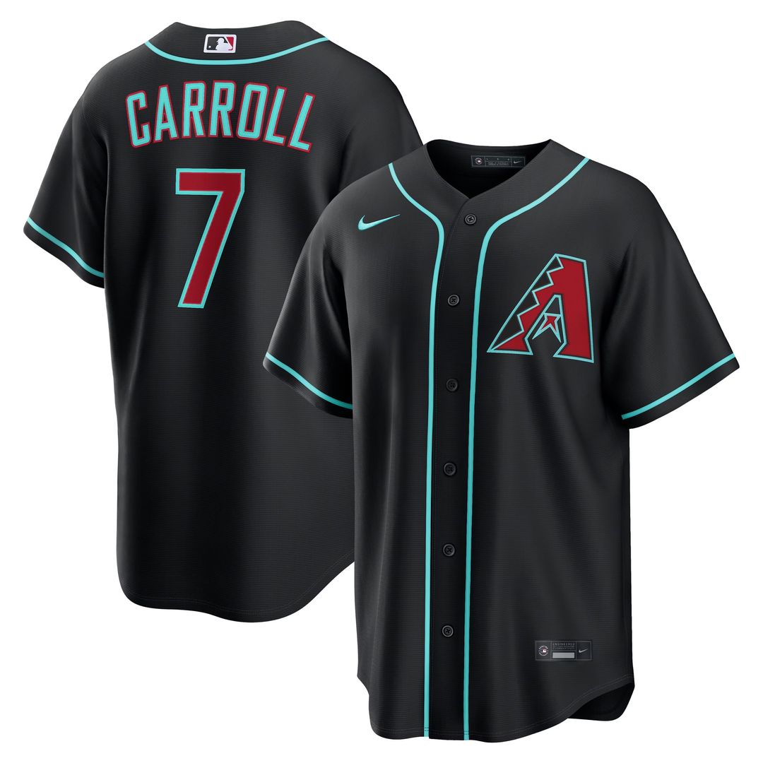 Arizona Diamondbacks Nike Corbin Carroll Crimson Alternate 2 Replica Baseball Jersey