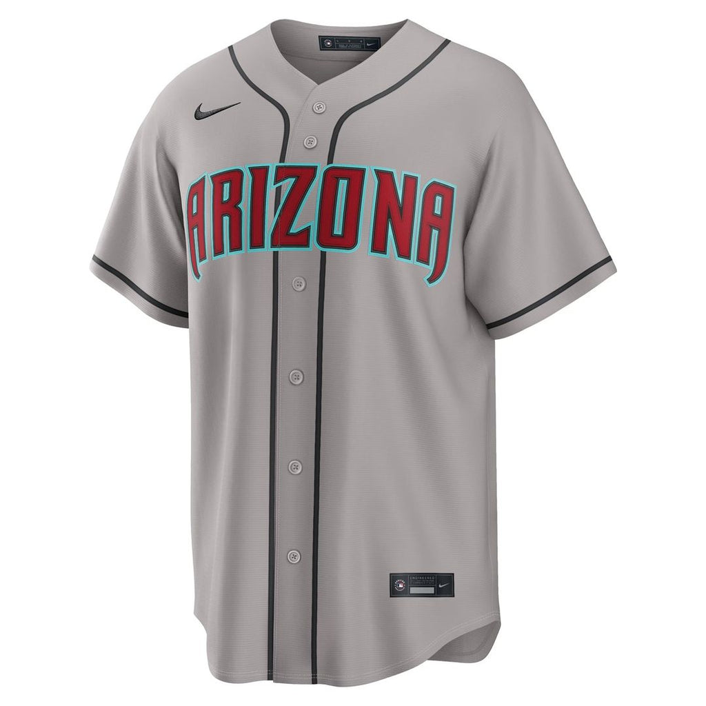 Arizona Diamondbacks Nike Corbin Carroll Road Replica Baseball Jersey - Gray