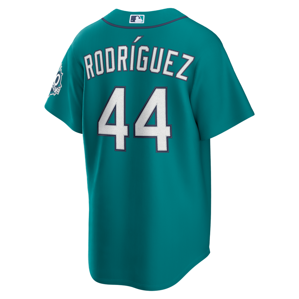 Seattle Mariners Nike Julio Rodríguez Home Stadium 50th Season Patch Baseball Jersey - White