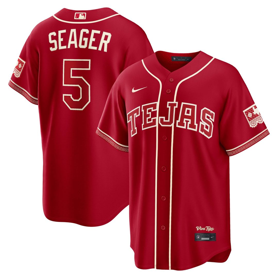 Texas Rangers Nike Corey Seager 2026 City Connect Stadium Baseball Jersey - Red