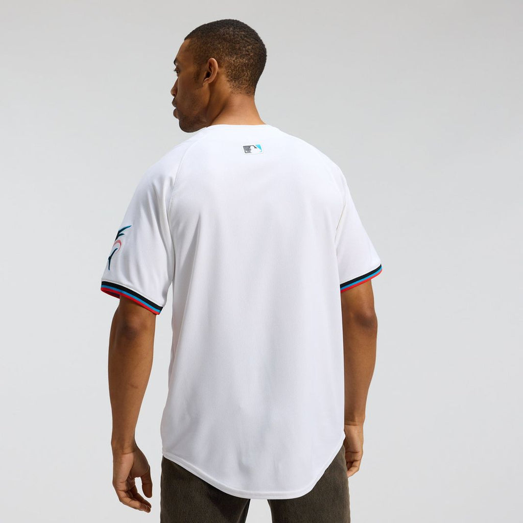 Miami Marlins Nike Home Limited Baseball Jersey - White
