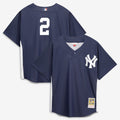 New York Yankees Mitchell & Ness Derek Jeter Authentic Batting Practice Baseball Jersey - Navy