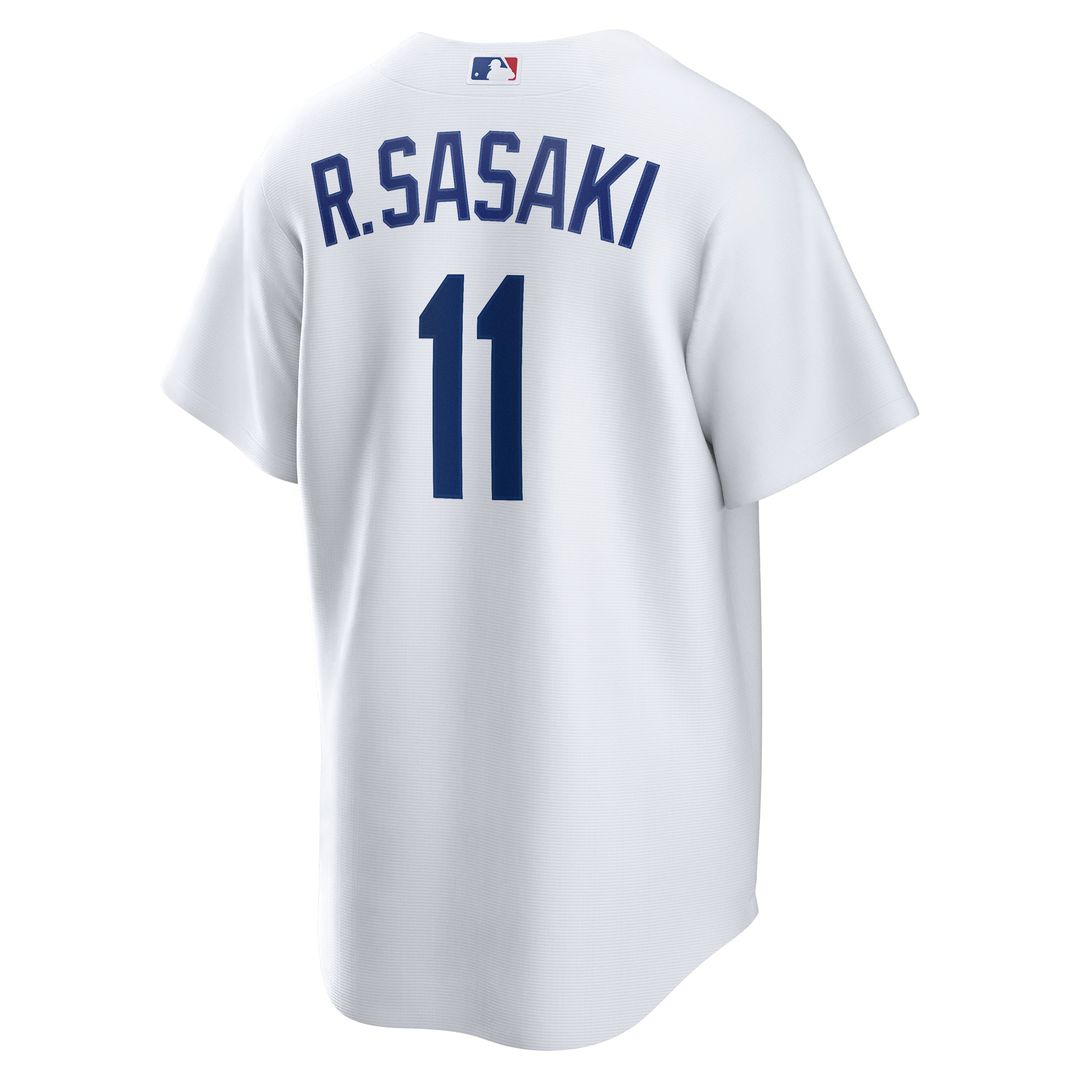 Los Angeles Dodgers Nike Rōki Sasaki Replica Baseball Jersey - White