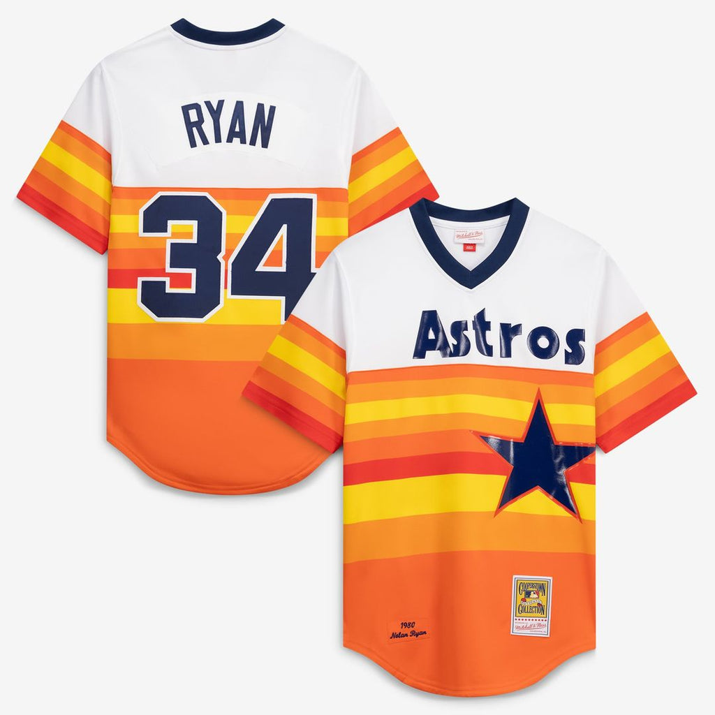 Houston Astros Mitchell & Ness Nolan Ryan Throwback Authentic Baseball Jersey - White