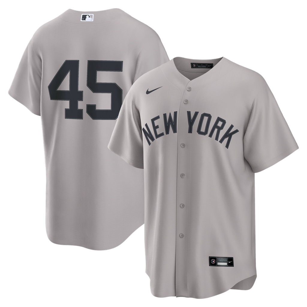 New York Yankees Nike Gerrit Cole Road Replica Baseball Jersey - Gray