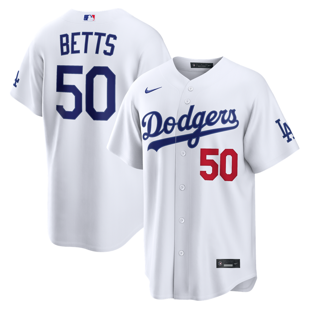 Los Angeles Dodgers Nike Mookie Betts Stadium Baseball Jersey - Gray