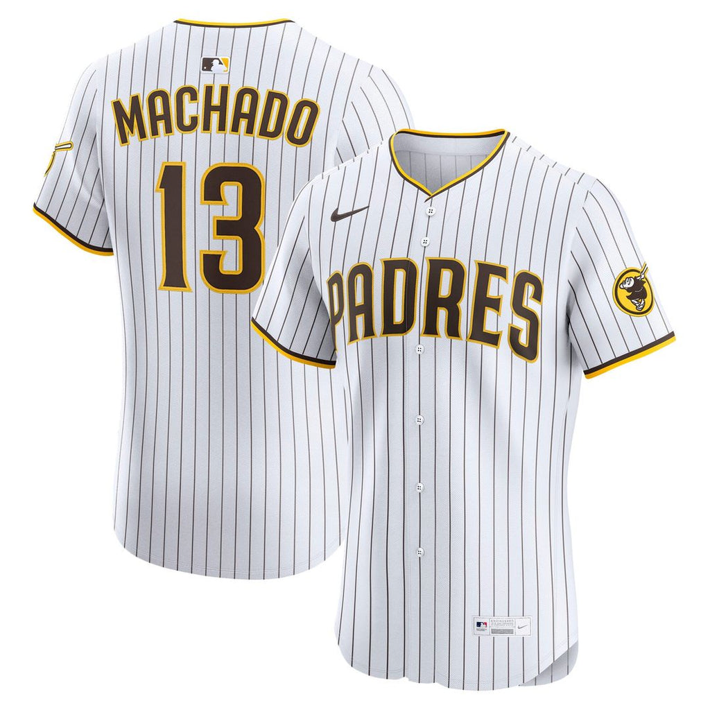 San Diego Padres Nike Manny Machado Home Elite Baseball Jersey - White