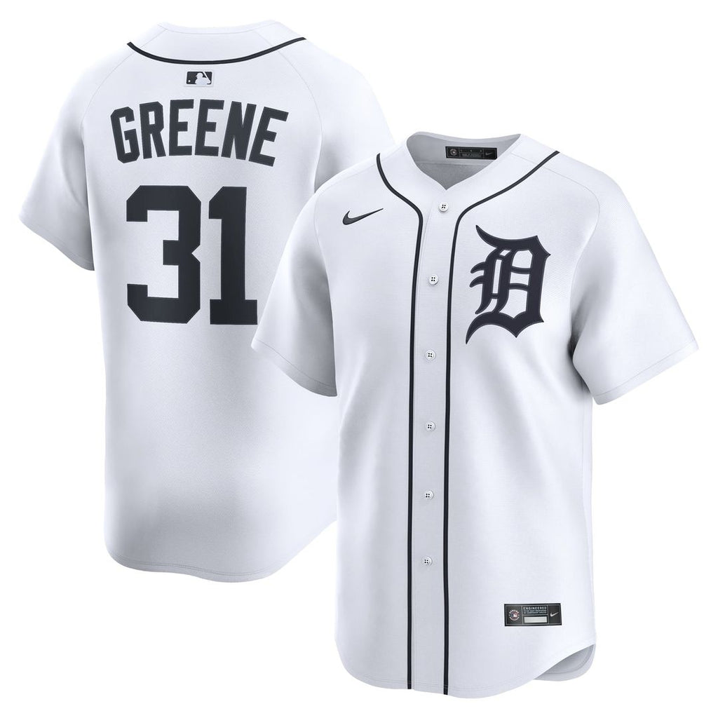 Detroit Tigers Nike Riley Greene Home Limited Baseball Jersey - White
