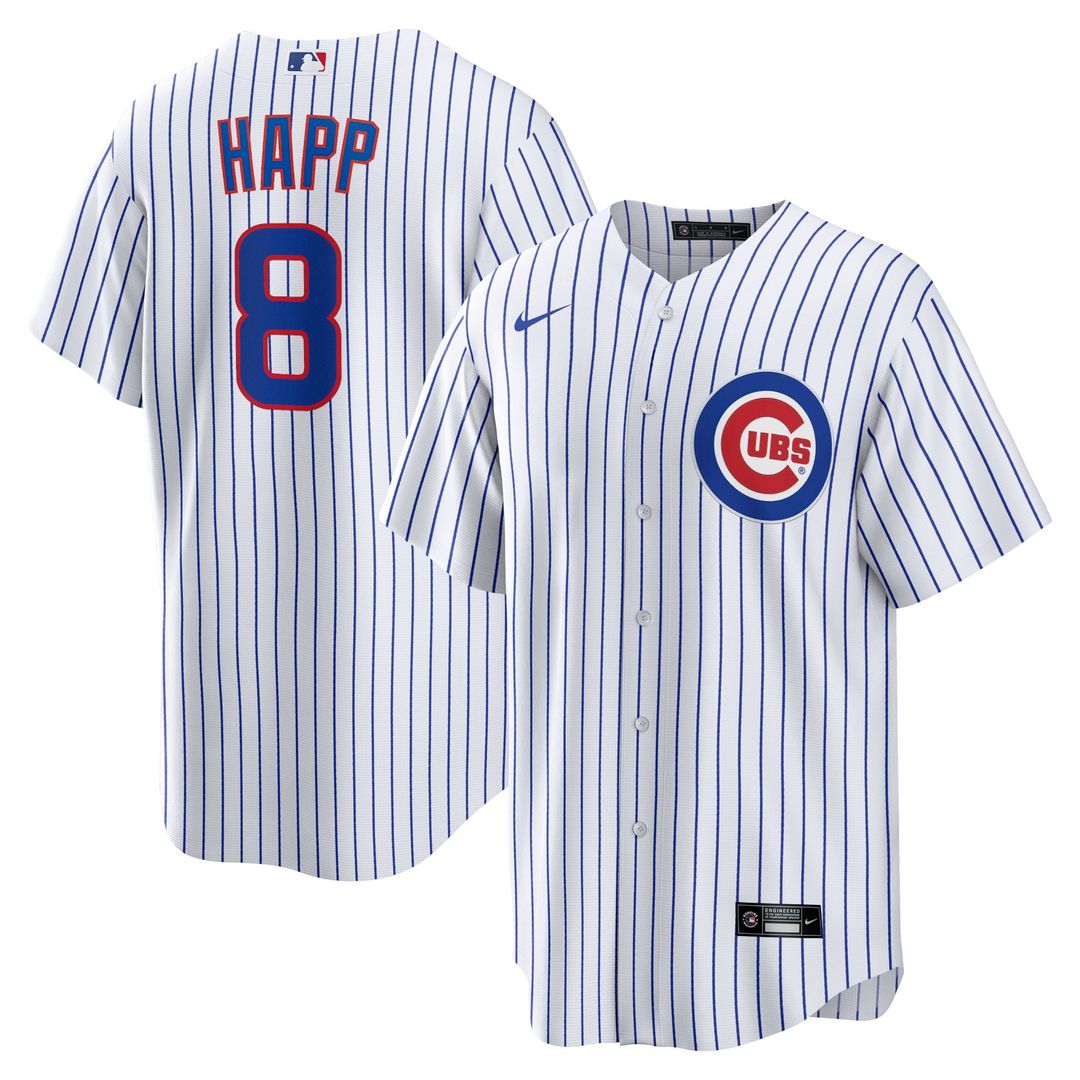 Chicago Cubs Nike Ian Happ Home Replica Baseball Jersey - White