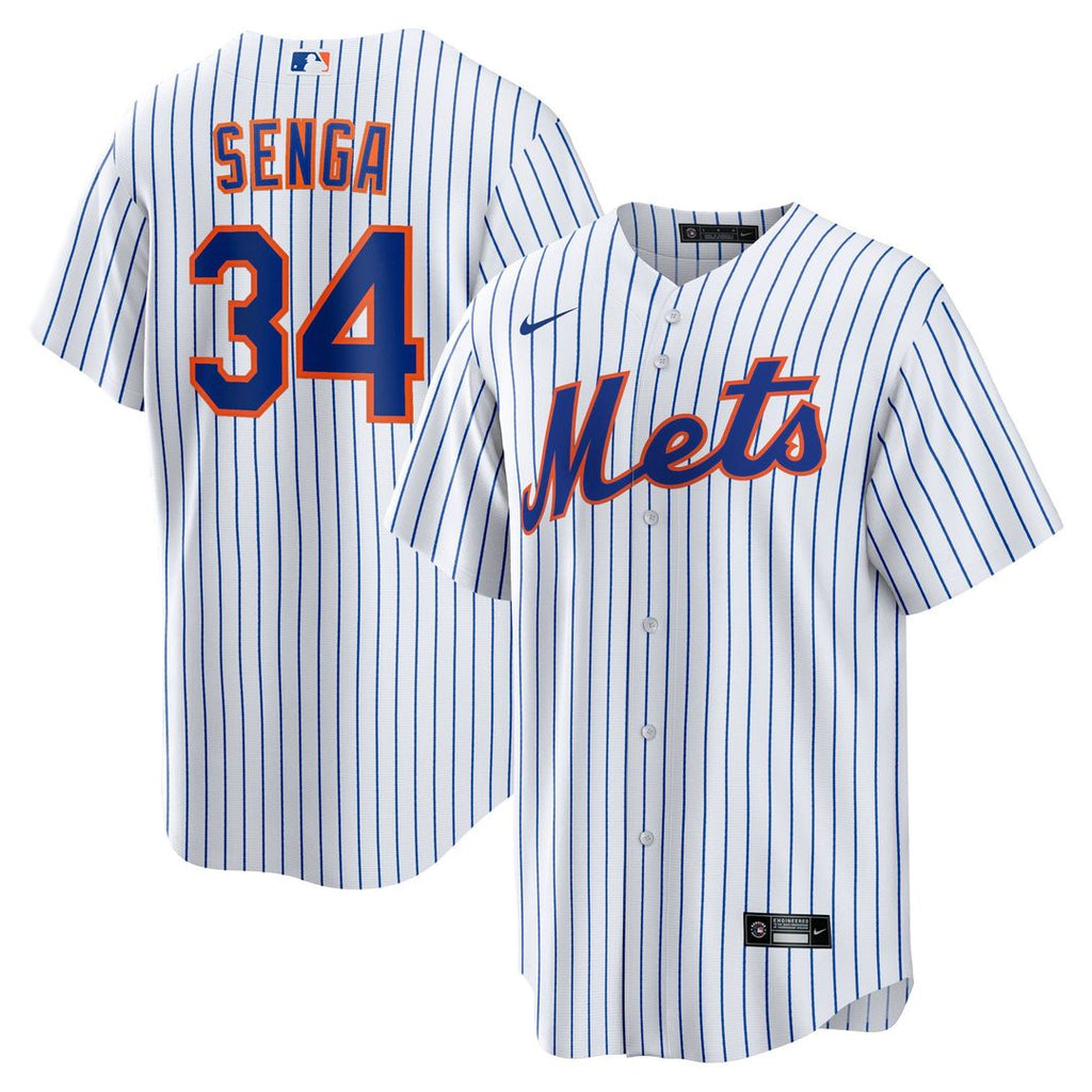 New York Mets Nike Kodai Senga Home Replica Baseball Jersey - White/Royal