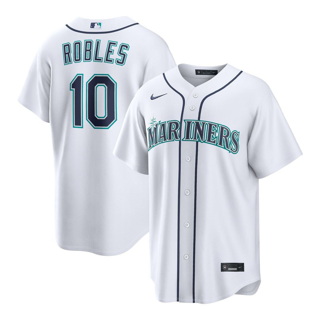 Seattle Mariners Nike Victor Robles Home Replica Baseball Jersey - White