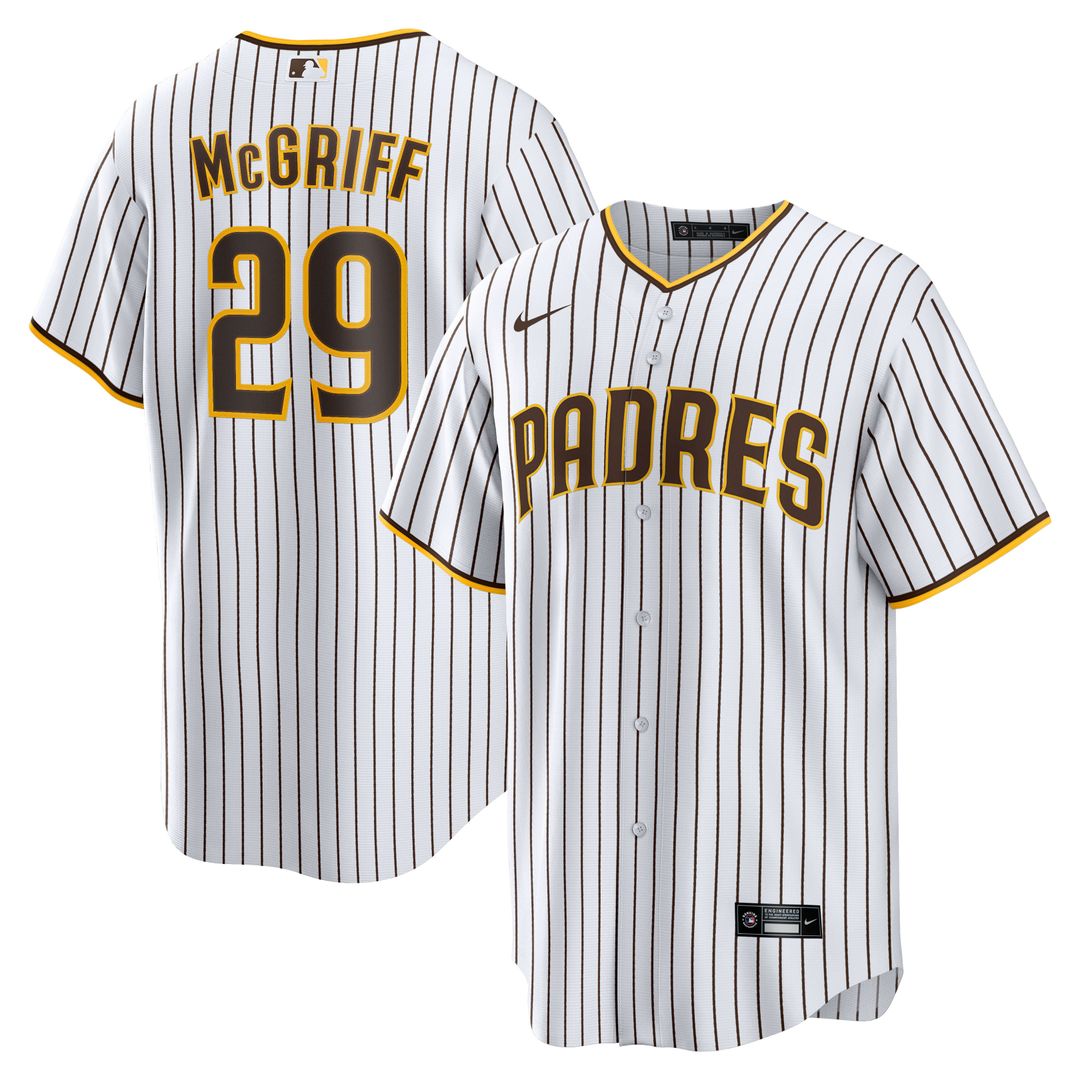 San Diego Padres Nike Fred McGriff Home Retired Player Replica Baseball Jersey - White