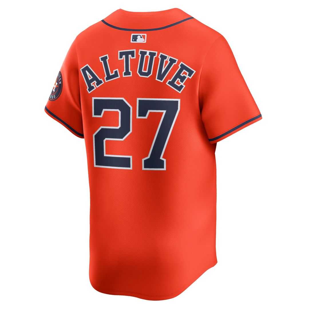 Houston Astros Nike Jose Altuve Alternate Limited Baseball Jersey - Orange