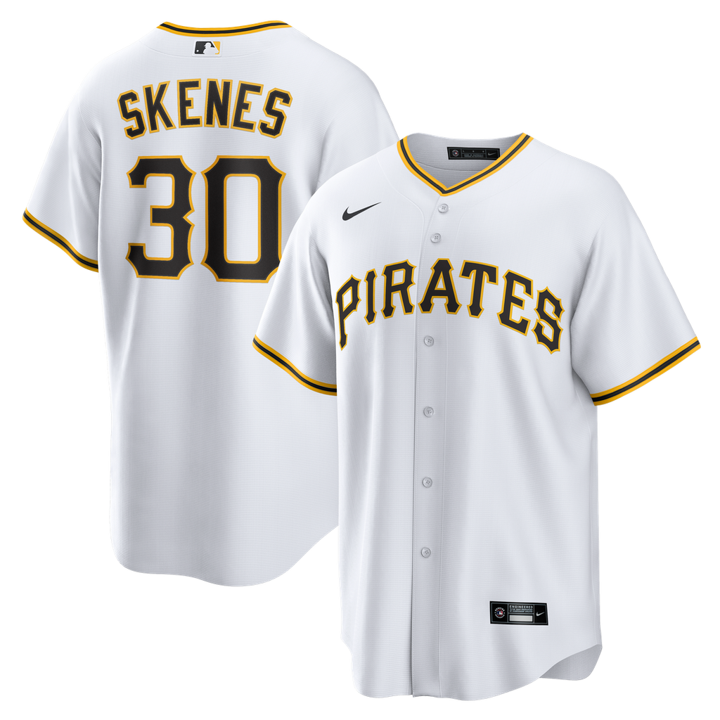 Pittsburgh Pirates Nike Paul Skenes Home Replica Baseball Jersey - White