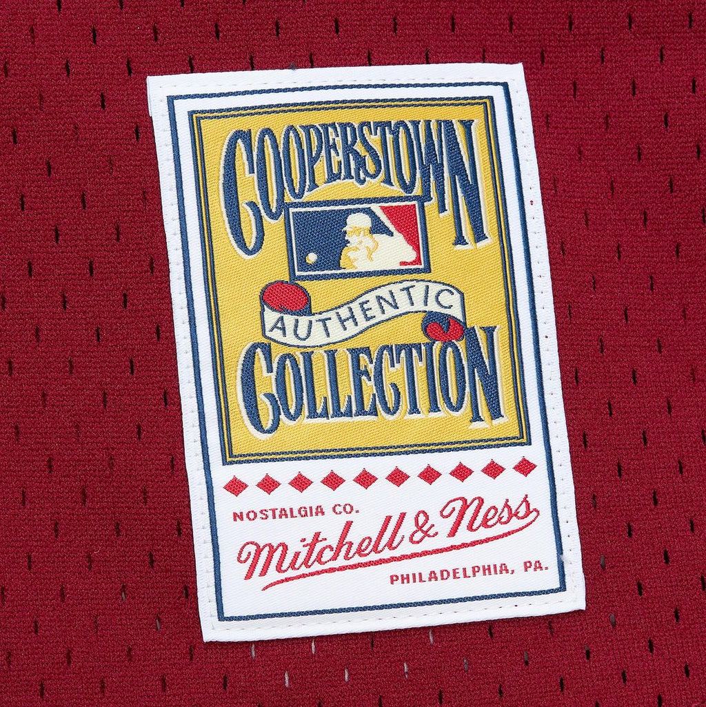 Philadelphia Phillies Mitchell & Ness John Kruk Burgundy Big & Tall Cooperstown Collection Mesh Batting Practice Baseball Jersey
