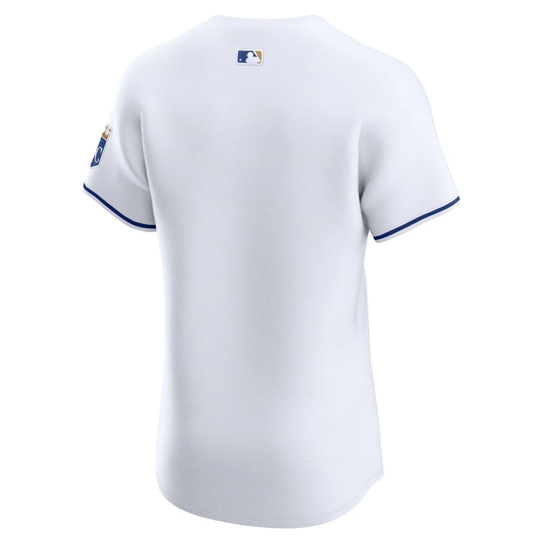 Kansas City Royals Nike Road Vapor Premier Elite Patch Baseball Jersey - Gray