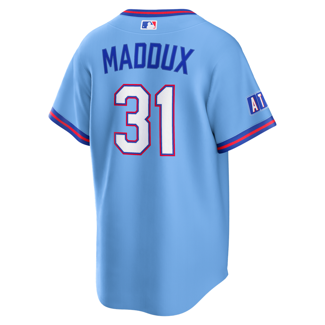 Atlanta Braves Nike Greg Maddux 2026 City Connect Stadium Baseball Jersey - Powder Blue