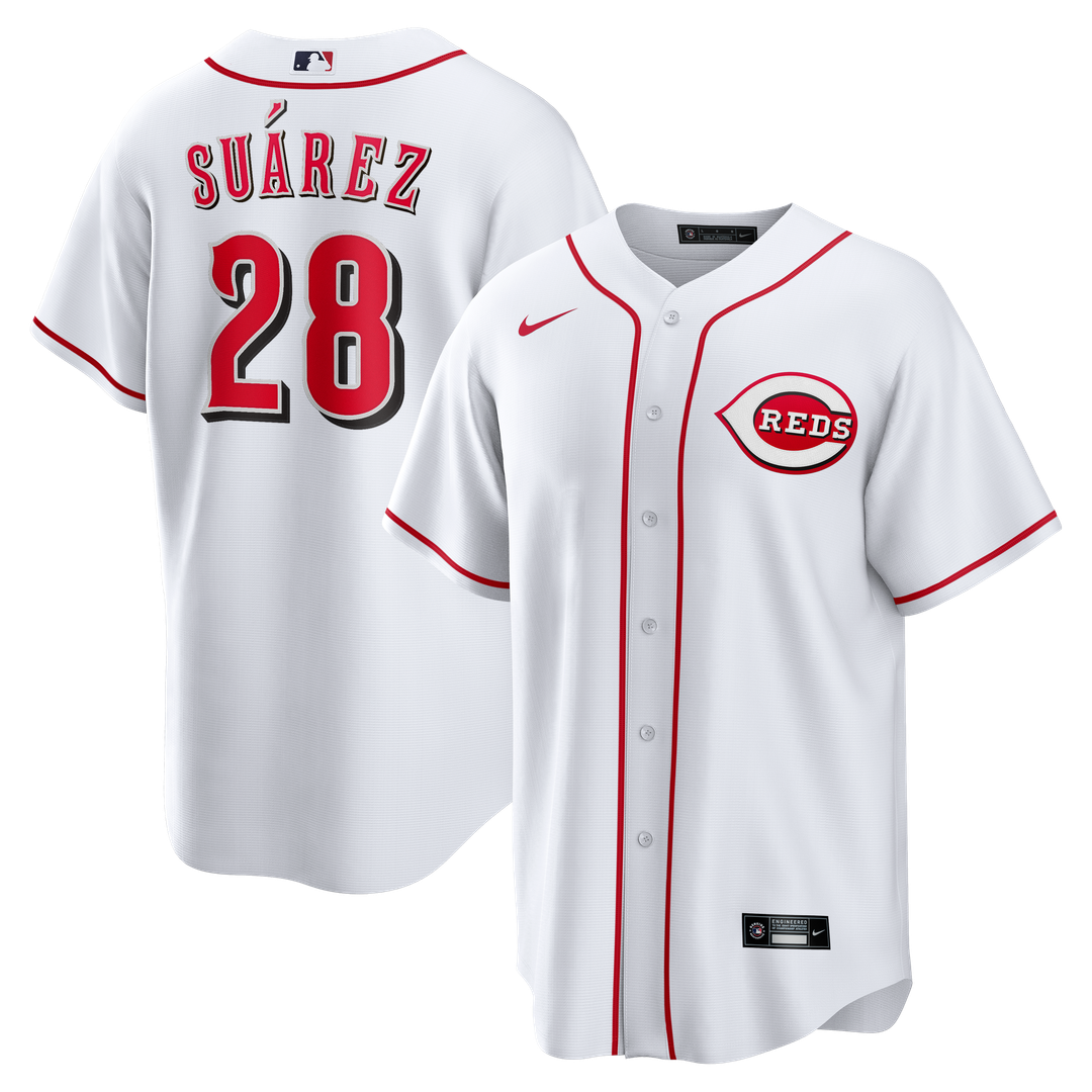 Cincinnati Reds Nike Eugenio Suárez Home Replica Baseball Jersey - White