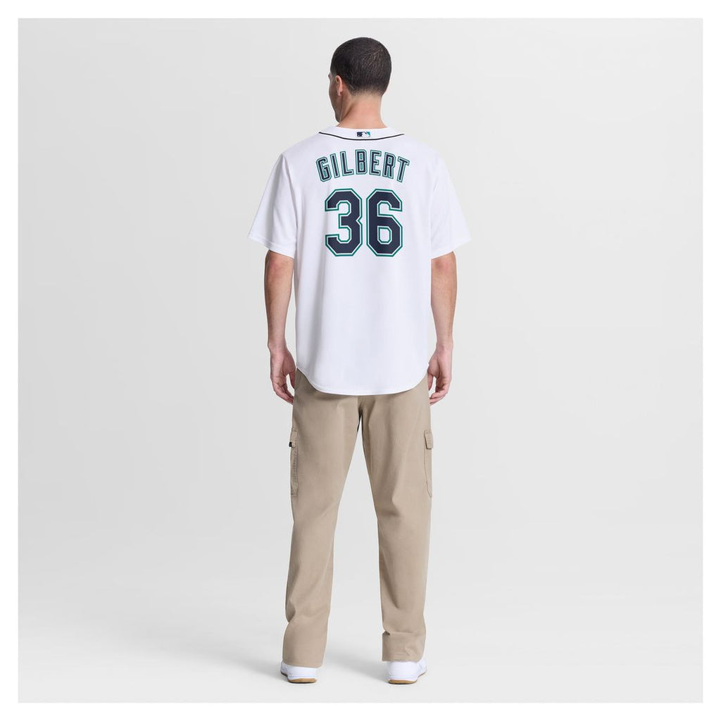 Seattle Mariners Nike Logan Gilbert Home Replica Baseball Jersey - White