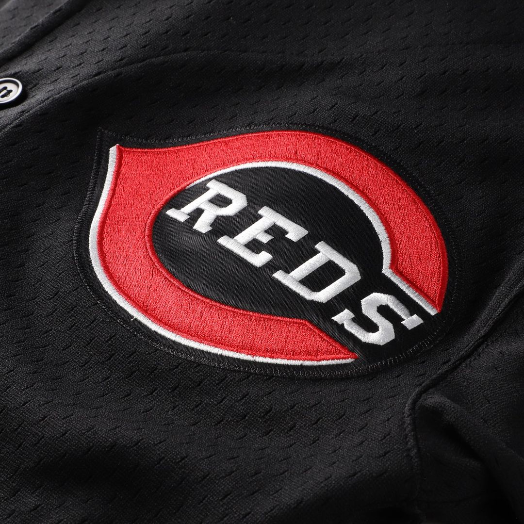 Cincinnati Reds Mitchell & Ness Ken Griffey Jr. Big & Tall Cooperstown Mesh Batting Practice Baseball Jersey - Black